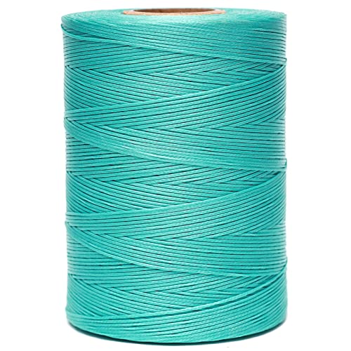 Waxed Thread 852Yards 150D 0.8mm Flat Polyester Wax Thread for Hand Sewing Leather Craft DIY Projects Shoes Repair Book Binding
