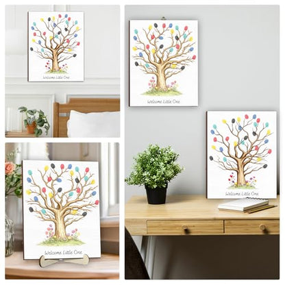 Personalized Fingerprint Art Tree Sign