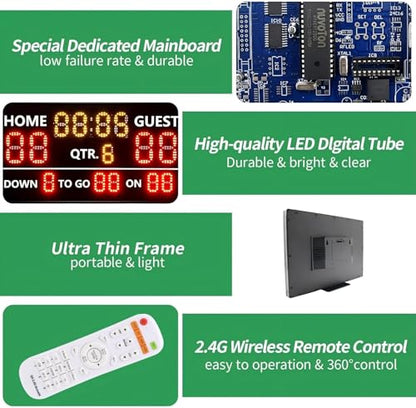 LED Portable Football Scoreboard