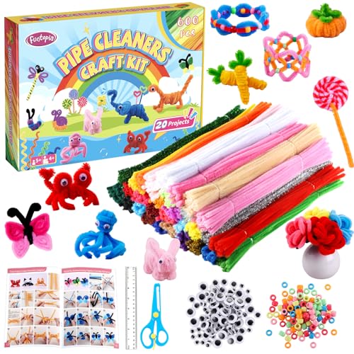 800pcs Pipe Cleaners Crafts Kit