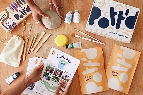 Pottery Kit Air Dry Clay Kit for Adults & Beginners