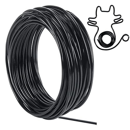 50ft 9 Gauge 3mm Aluminum Wire Black Bendable for Sculpting