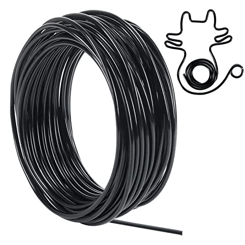 50ft 9 Gauge 3mm Aluminum Wire Black Bendable for Sculpting