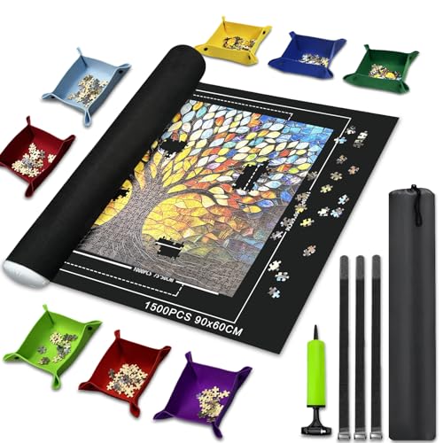 Puzzle Mat Rollup for Jigsaw Puzzles Storage Matt Saver to 1500pcs (1500 Count)