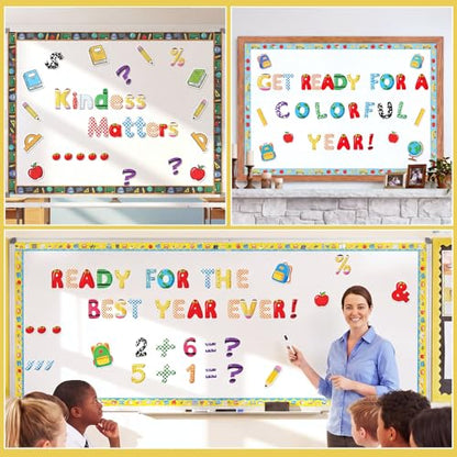 221 Pcs Back to School Bulletin Board Letters for Classroom (221 Count)