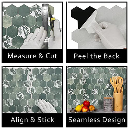 10 Sheet Peel and Stick Backsplash (9 Sq Ft)