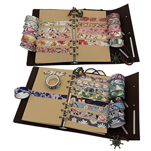 Floral Washi Tape Set 20 Rolls 15mm Wide Flower Decorative Paper Tapes for Scrapbooking (20 Count)