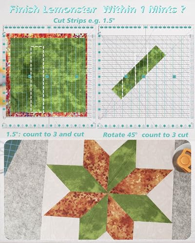 Quilting Ruler for Precise Fabric Cutting