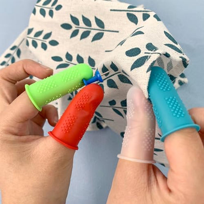 12 Pcs Silicone Hot Glue Gun Finger Caps (12 Count)