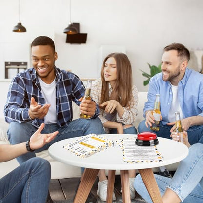 Office Party Friendly Feud Game with 2 Answer Buzzers for Work (32 Count)