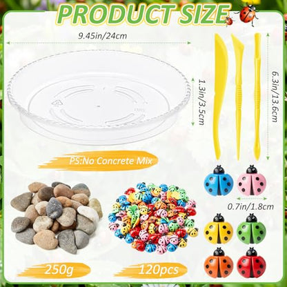 12 Kit DIY Stepping Stone Mold 10 Inch for Garden (12 Count)
