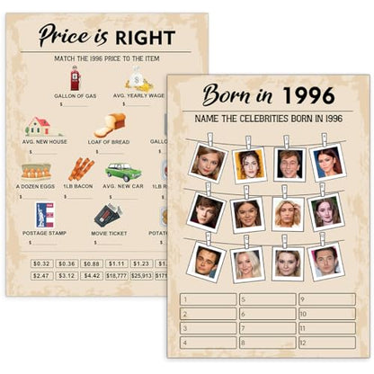 30 th Birthday Party Games (30 Count)