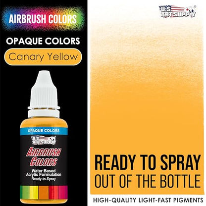 Opaque Canary Yellow Acrylic Airbrush Paint