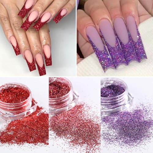 Holographic Sugar Glitter Powder for Nails (2.4 Ounce)
