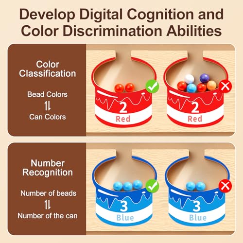 Magnetic Color Number Maze Puzzle Board (65 Count)