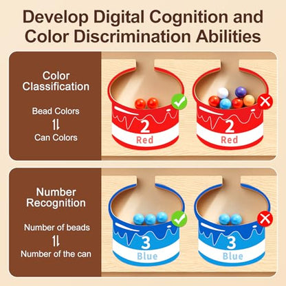 Magnetic Color Number Maze Puzzle Board (65 Count)