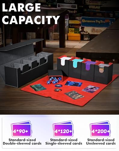 Card Deck Box with Dice Tray for MTG