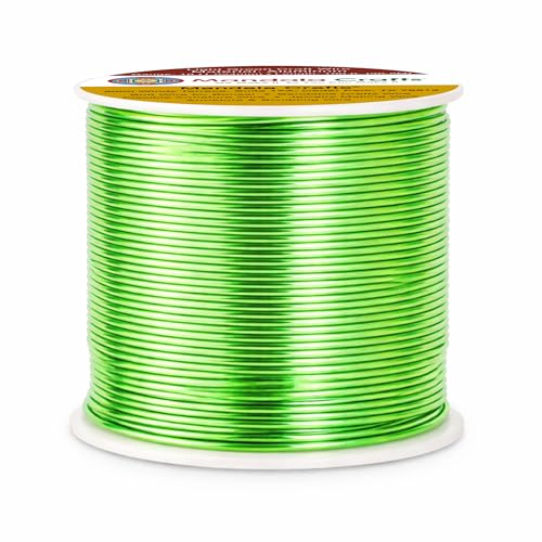 18 Gauge Light Green Anodized Aluminum Craft Wire (100 Foot)