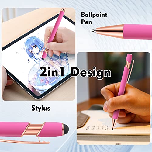 12 PCS 2 in 1 Stylus Ballpoint Pen with Stylus Tip (24 Count)