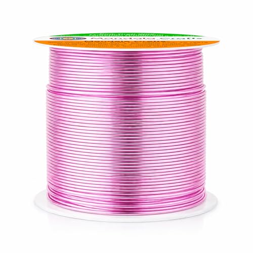 22 Gauge Pink Anodized Aluminum Craft Wire (100 Foot)