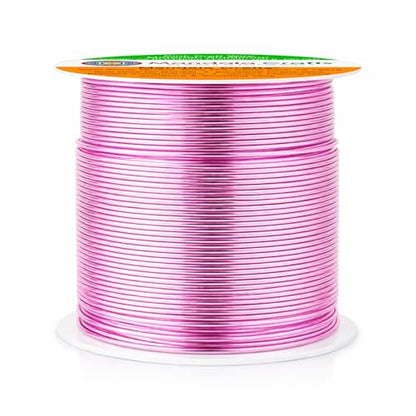 22 Gauge Pink Anodized Aluminum Craft Wire (100 Foot)