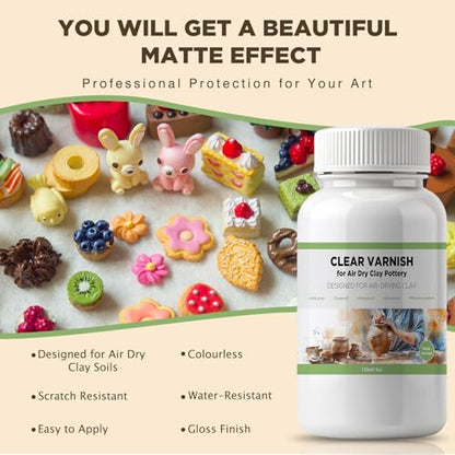 120ml Air Dry Clay Varnish