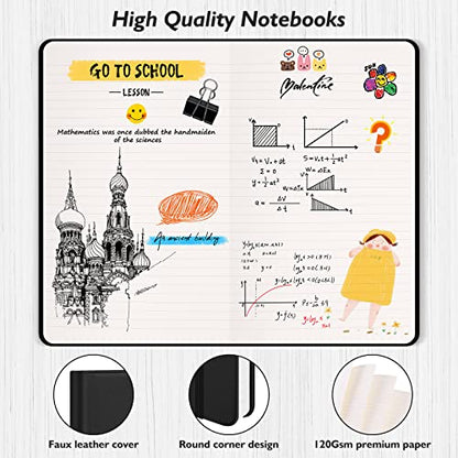 3 Pack Lined Journal Notebooks