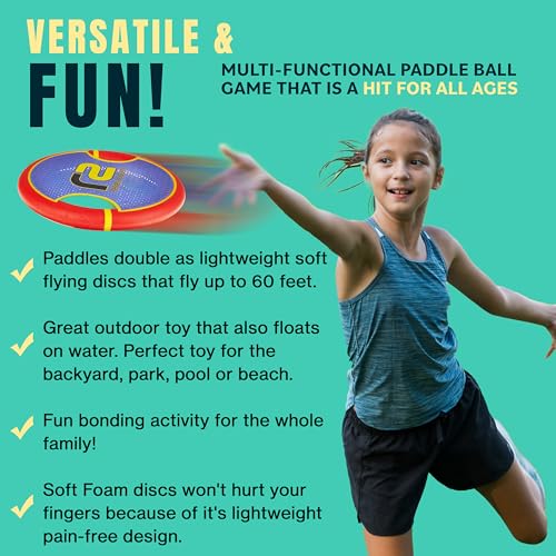 Kids Bouncy Paddles & Flying Disc