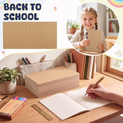 100 Pack A6 Composition Notebooks 4"x5.8" Wide Ruled Notebook