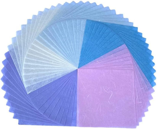 50 Sheets 6 x 6 Inches Natural Fiber Mulberry paper Sheets Square Origami Paper Arts Folding Craft, Decoration Paper, Square Folding Paper for DIY Crafts (Pastel Color, 6x6 Inch) - Crafty Corner