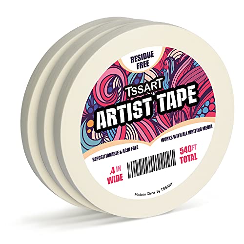 3 Pack White Artist Tape (540 Foot)