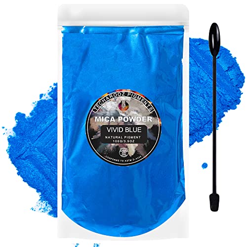 Vivid Blue Mica Powder for Epoxy Resin 100g