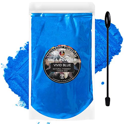 Vivid Blue Mica Powder for Epoxy Resin 100g