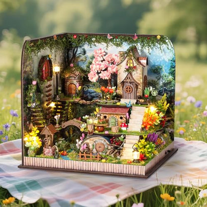 DIY Miniature House Kit with Furniture Plus Dust Proof & Music Movement