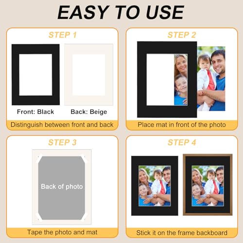 8 Pack Picture Mats for Frames