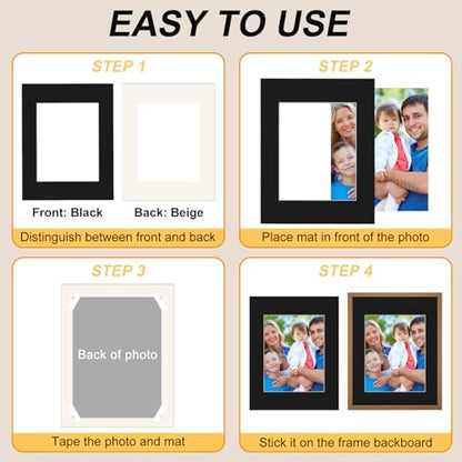 8 Pack Picture Mats for Frames