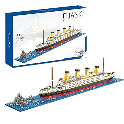 Titanic Architecture Micro Building Blocks Model Kit for Adults Age of 14+ (1872 particles)