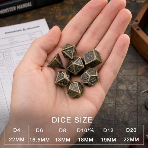 Metal DND Dice Set