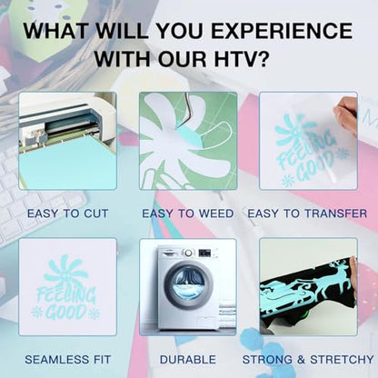 Mint HTV Roll Heat Transfer Vinyl