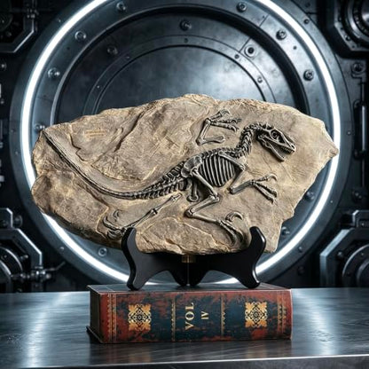 Resin Dinosaur Fossil Statue Model Simulated Skeleton Home Office Display Decorative Craft Box Decoration