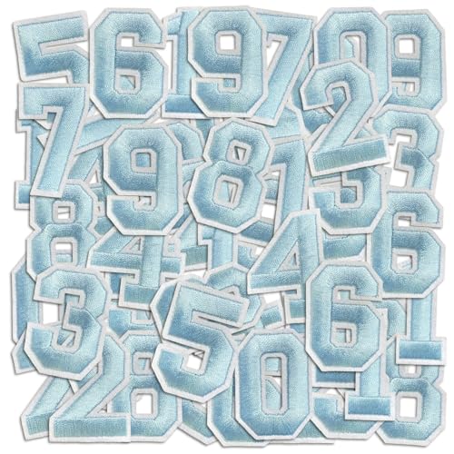 Number Iron On Patches (50 Count)