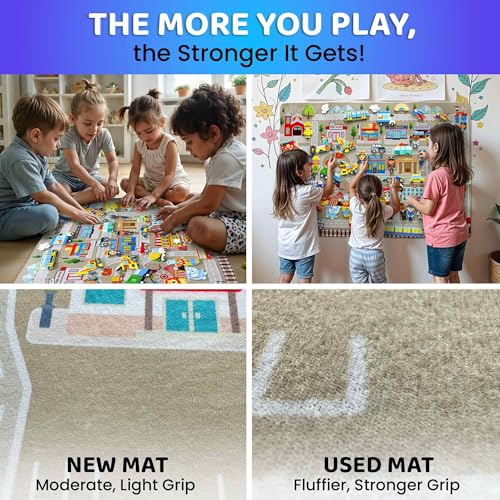 City Felt Board for Kids 3 (61 Count)