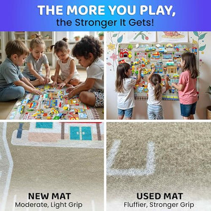 City Felt Board for Kids 3 (61 Count)