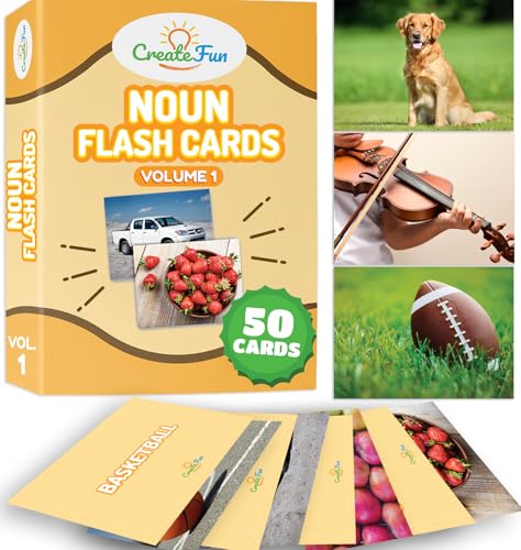 50 Noun Flash Cards