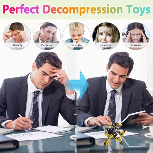 Party Favors for Kids All Age Travel Sensory Toys for 8 9 10 Year Old Boys Transformable Fidget Spinners Toys for Kids and Adults Birthday Gifts for Teens (4 Count)