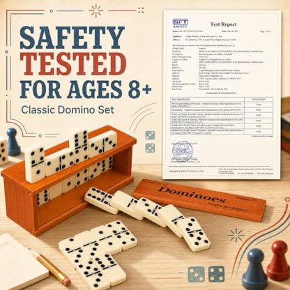 Jumbo Dominoes Set for Adults (28 count)