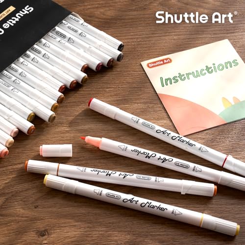 26 Colors Skin Tone&Hair Art Markers (26 Count)
