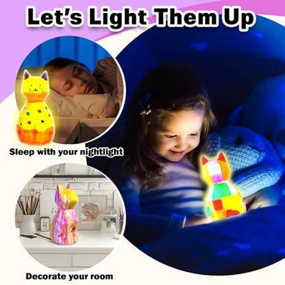 Paint Your Own Cat Lamp Kit