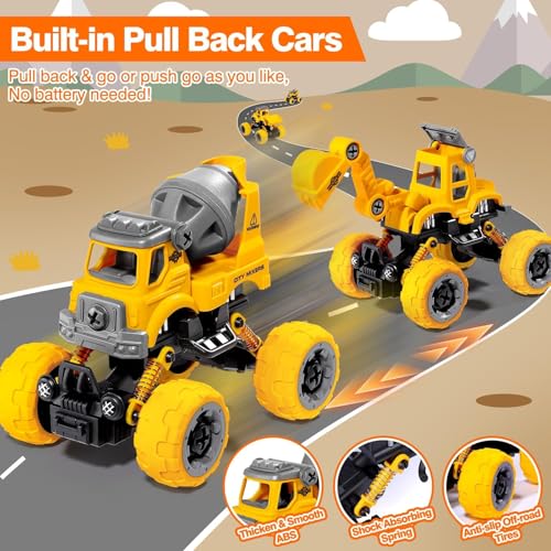 Take Apart Construction Toys for 4 Year Old Boys Gifts Toys Age 4 (4 Count)