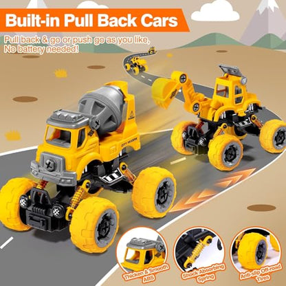 Take Apart Construction Toys for 4 Year Old Boys Gifts Toys Age 4 (4 Count)